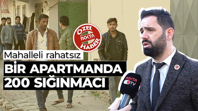 Mahalleli rahatsız: Bir apartmanda 200 sığınmacı