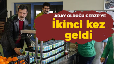 Erkan Baş aday olduğu Gebze'ye ikinci kez geldi