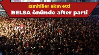 BELSA önünde After parti