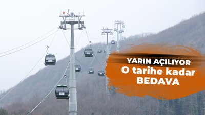 Kartepe teleferik yarın açılıyor… O tarihe kadar ücretsiz!