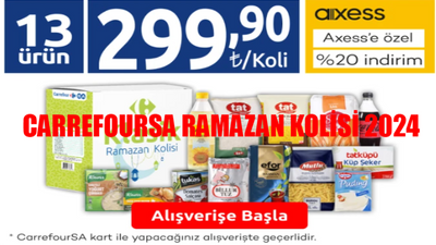 Carrefour Ramazan Kolisi 2024 SATIŞTA: Klasik, Süper, Mega, Lüks Carrefour Ramazan Kolisi Fiyatları! Carrefour Ramazan Kolisi İçindekiler