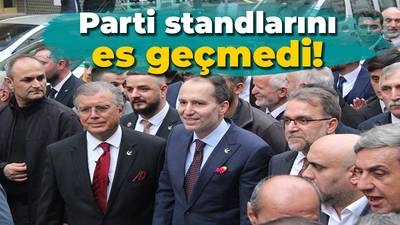 Parti standlarını es geçmedi!