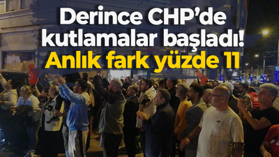 Derince CHP’de kutlamalar başladı! Anlık fark yüzde 11