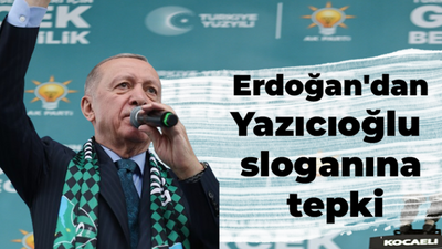 Erdoğan'dan Muhsin Yazıcıoğlu sloganına tepki