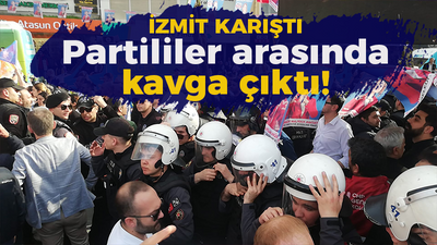 İzmit karıştı, AK Parti ve CHP'liler arasında arasında kavga çıktı!