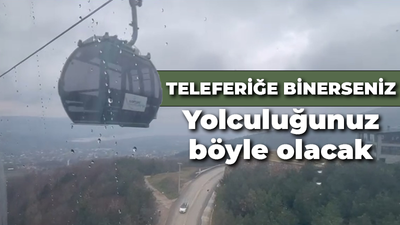 Kartepe Teleferiğine binerseniz işte bu manzarayı göreceksiniz