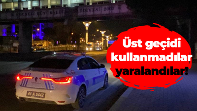 Üst geçidi kullanmadılar yaralandılar!