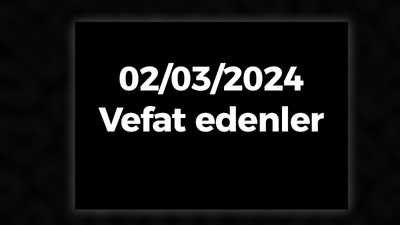 Kocaeli Vefat Edenler 2 Mart LİSTESİ: 2 Mart 2024 Kocaeli Bugün Vefat Edenler