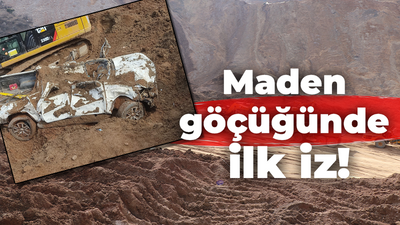 Maden göçüğünde ilk iz!