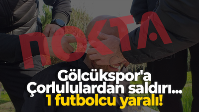 Gölcükspor'a Çorlusporlulardan saldırı... 1 futbolcu yaralı!