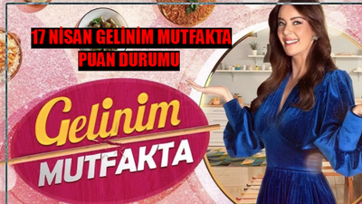 17 NİSAN GELİNİM MUTFAKTA PUAN DURUMU BELLİ OLDU: Gelinim Mutfakta Bugün Çeyrek Altını Kim Aldı? 17 Nisan Gelinim Mutfakta Bugün Kim 1. Oldu?