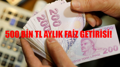 BANKA FAİZ GETİRİSİ HESAPLAMA 2024: 100, 400, 500 Bin TL Aylık Faiz Getirisi Ne Kadar Oldu? 1 Milyon TL Aylık Faiz Getirisi