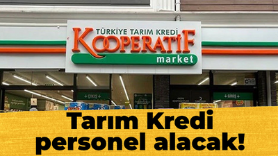 Tarım Kredi personel alacak!