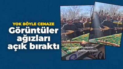 Yok böyle cenaze! Görüntüler ağızları açık bıraktı