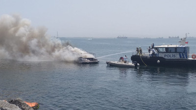 Ordu’da gezi teknesi alevlere teslim oldu