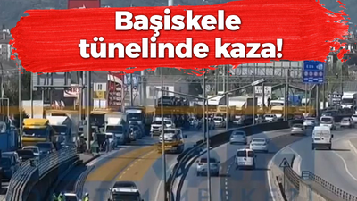 Başiskele tünelinde kaza!