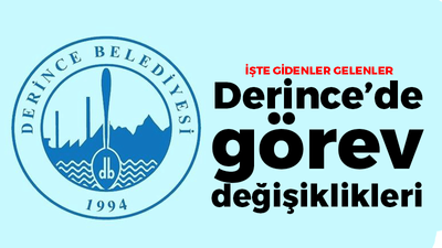 Derince’de görev değişiklikleri! İşte gidenler gelenler...