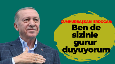 Cumhurbaşkanı Erdoğan’dan Kocaeli’ye: Ben de sizlerle gurur duyuyorum