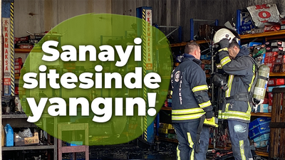 Sanayi sitesinde yangın!