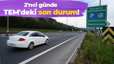 TEM'de trafik bayram tatilinin 2'nci gününde akıcı seyrediyor