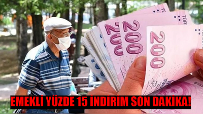 EMEKLİYE YÜZDE 15 İNDİRİM SON DAKİKA RESMEN BAŞLADI! Emekli Destek Paketi Nedir, Nasıl Kullanılır? Emekli Yüzde 15 İndirim Nerede Kullanılır?