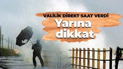 Kocaeli Valiliği yarın için saat vererek uyardı! Felaketlere karşı dikkatli olun