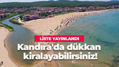 Kandıra'nın turistik bölgelerinde kiralık dükkan fırsatı! Belediye listeyi yayınladı