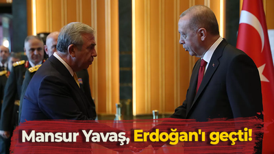 Mansur Yavaş, Erdoğan'ı geçti!