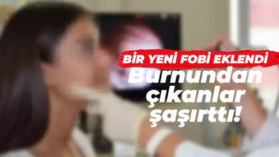 Bir yeni fobi eklendi: Burnundan çıkanlar şaşırttı!