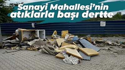 Sanayi Mahallesi’nin atıklarla başı dertte!