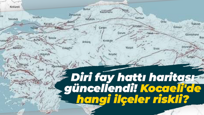 Diri fay hattı haritası güncellendi! Kocaeli'de hangi ilçeler riskli?