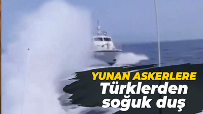 Türk Sahil Güvenlik Komutanlığı'ndan Yunan askerlerine soğuk duş!