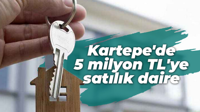 Kartepe'de 5 milyon TL'ye satılık daire