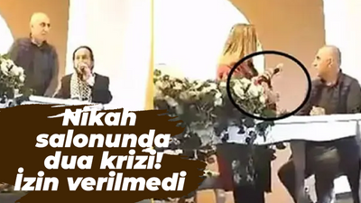 Nikah salonunda dua krizi! İzin verilmedi