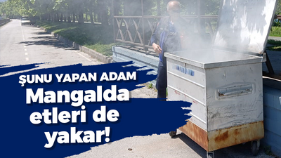 Mangal közü yangın çıkardı!