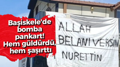 Başiskele'de bomba pankart! Herkes Nurettin'i arıyor! Kim bu Nurettin?