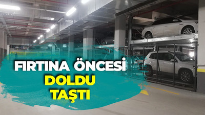 Meteoroloji Kocaeli'yi fırtına için uyardı! Otoparklar ağzına kadar doldu