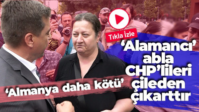 İzmit'te 'Alamancı' abla CHP'lileri çıldırttı! Vatandaşlar tepki gösterdi