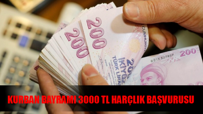 3000 TL KURBAN BAYRAMI HARÇLIĞI ALMAYI UNUTMAYIN: Başvuru Yapana 3000 TL Ödeme Müjdesi Geldi! e-Devlet Kurban Bayramı Harçlık Başvurusu