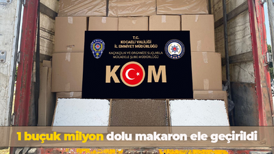 Durdurulan tırda 1 buçuk milyon dolu makaron ele geçirildi