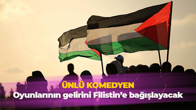 Ünlü komedyen gönülleri fethetti! Oyun gelirlerini Filistin'e bağışlıyor