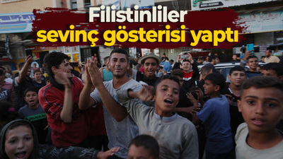 Filistinliler sevinç gösterisi yaptı!