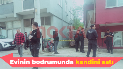 Evinin bodrumunda kendini astı