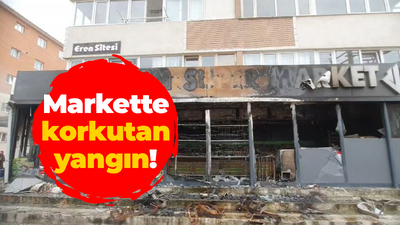 Markette korkutan yangın!