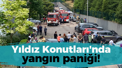 Yıldız Konutları'nda yangın paniği!