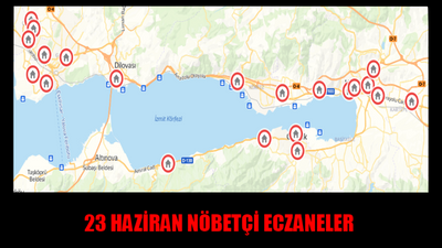 23 Haziran pazar Kocaeli’de nöbetçi eczaneler hangileri? İşte detaylar..