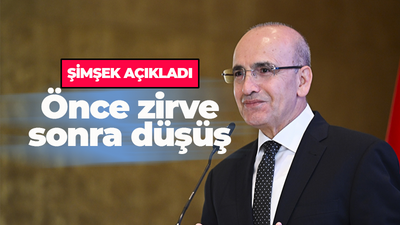 Memet Şimşek açıkladı: Önce zirve sonra düşüş