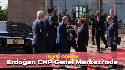 18 yıl aradan sonra! Erdoğan CHP Genel Merkezi'nde