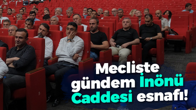 Mecliste gündem İnönü Caddesi esnafı