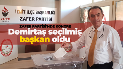 Zafer Partisi’nde kongre heyecanı! Demirtaş seçilmiş başkan oldu